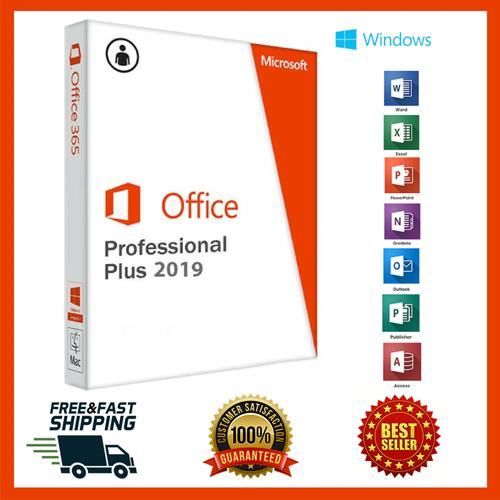 Microsoft office professionnel plus 2019 pour windows pour 1 PC - Logiciel à télécharger