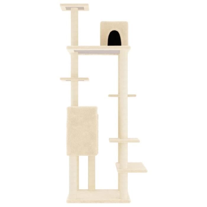 Meilleurs prix pour Arbre à chat - MOTHINESSTO - YY00765 - Crème - Bois d'ingénierie - 154 cm