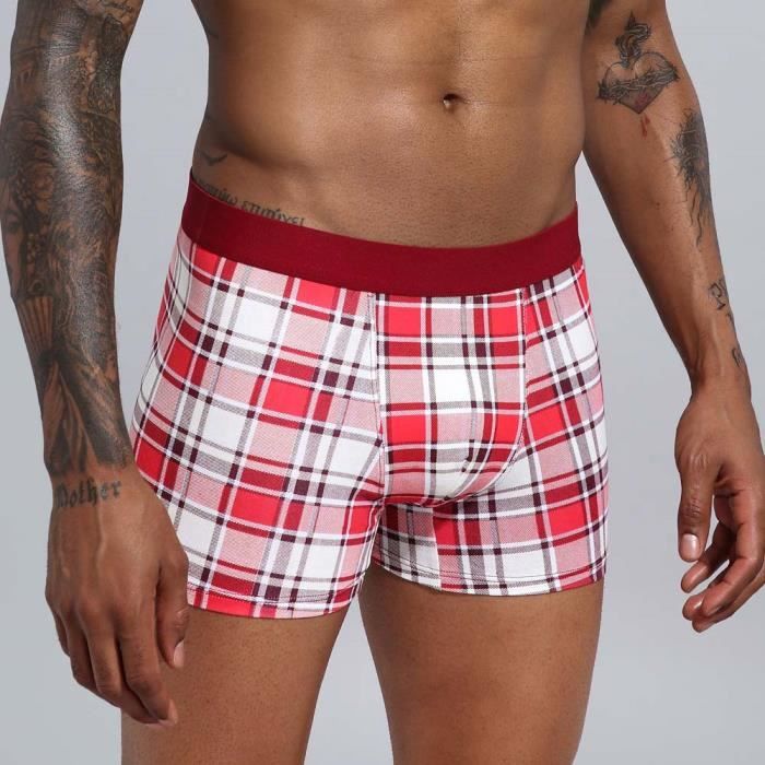 Sousvêtement,Boxer en coton pour hommes sous vêtements européens de