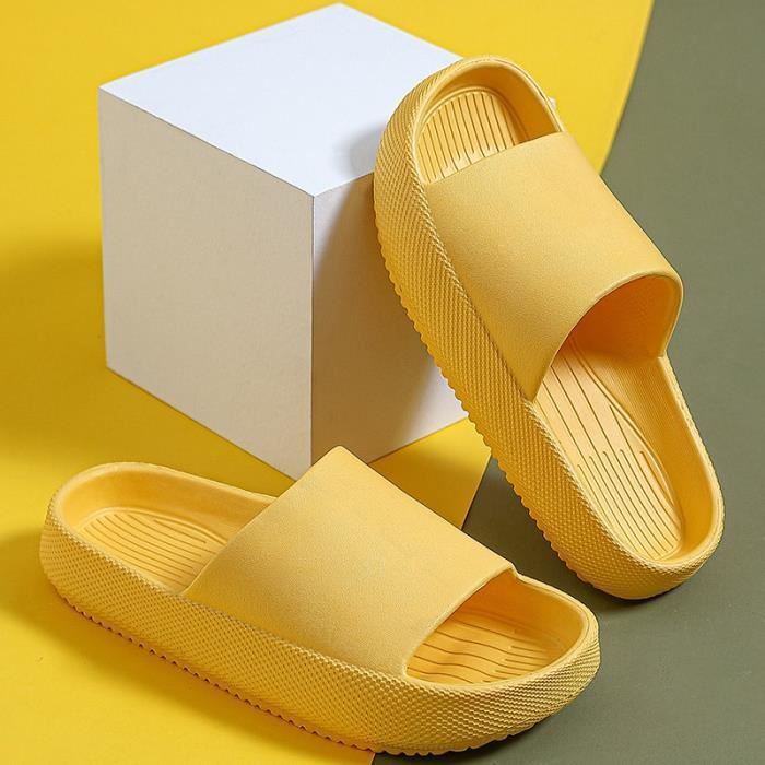 SincereWay Sandales Antidérapantes Salle De Bain – Pantoufles Nuage Séchage Rapide, Coussin Ergonomique, Pour Femme Et Homme