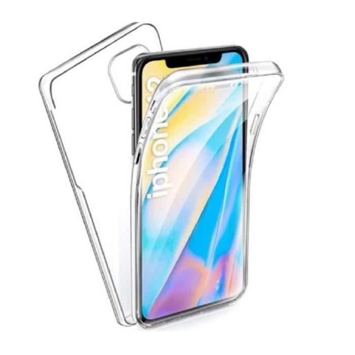 NO NAME Coque int&eacute;grale -  - iPhone 12 - Transparent - Protection 360&deg; - Rigide 61 