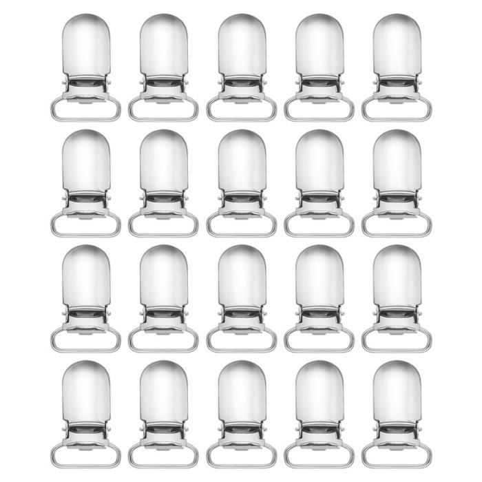 10 Pcs 25mm Brace Clips En Métal Durable Ronde Bretelles Bretelles