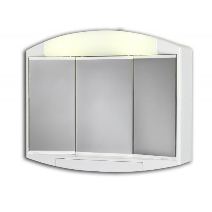 armoire de toilette fluocompacte estrela 45x59cm - pradel - 166106
