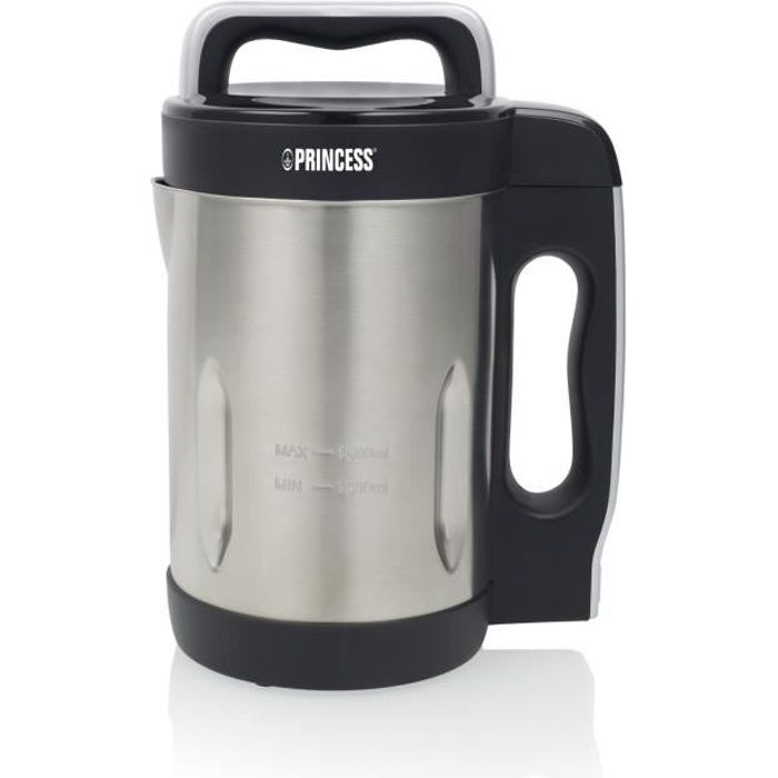 Blender à Soupe Princess 214002 - 2L, Acier Inoxydable, 6 Programmes Automatiques