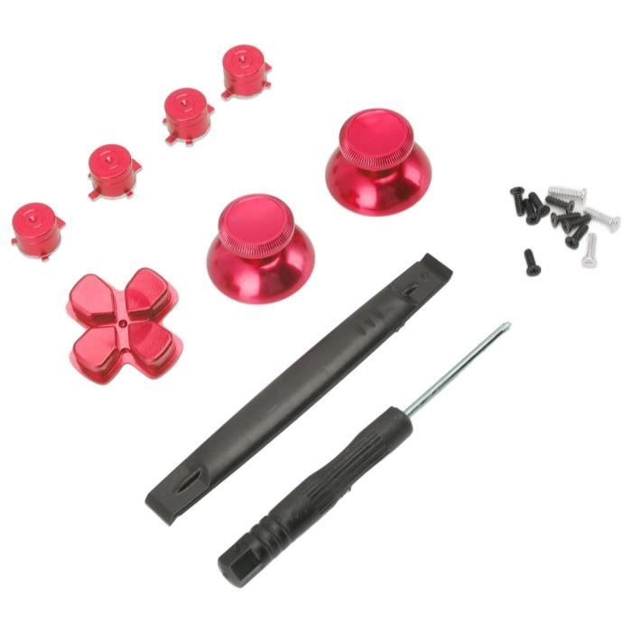 Kit de remplacement de boutons pour manette PS5 - Omabeta - Rouge