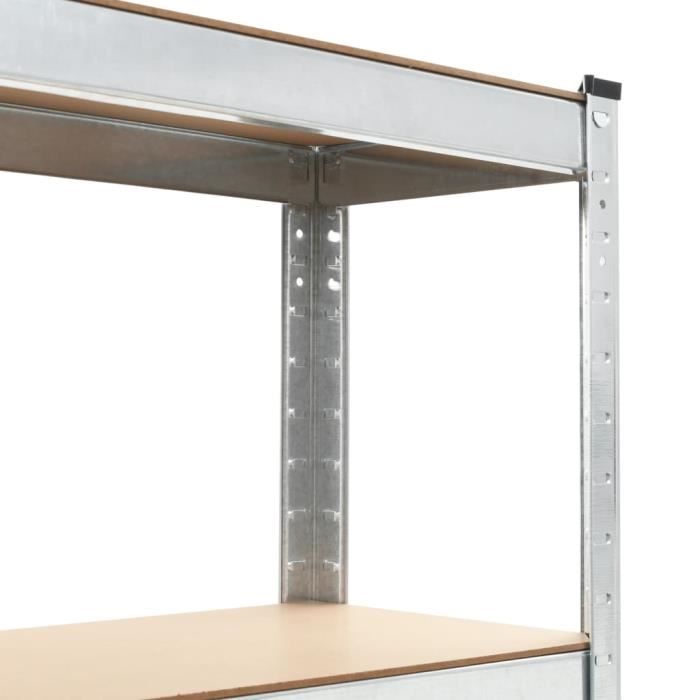 Etagère aluminium 4637x570 1700 5 niveaux- DISTFORM - EAL00315