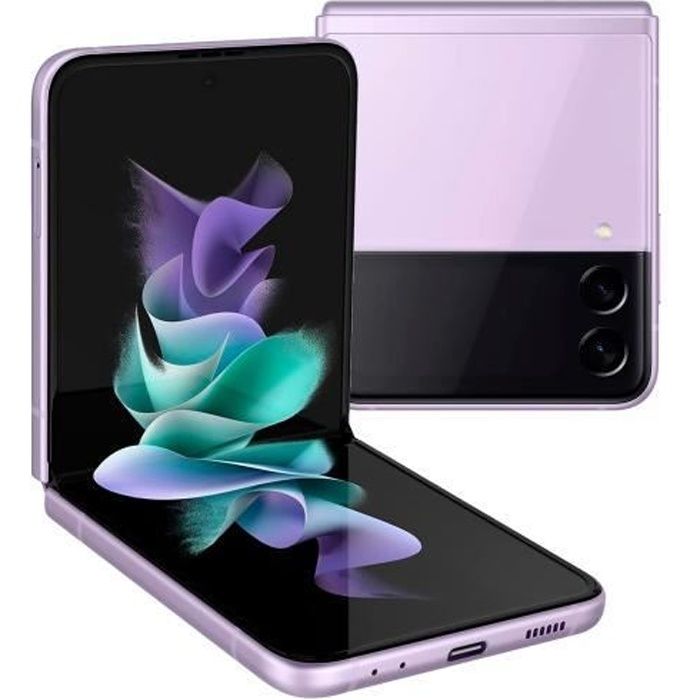 Téléphones portables Samsung Samsung SM-F711B Galaxy Z Flip3 Dual Sim 8+256GB lavande DE.Samsung Galaxy Z Flip3 5G SM-F711B. Taille