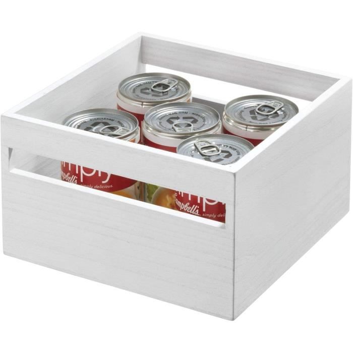 Caisse En Bois De Pin Avec Couvercle Wooden World - Boîte Rangement Non Peinte 35x30x15 Cm