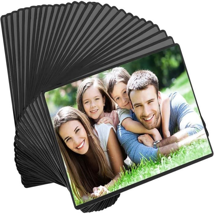 12 Cadres Photos Magnétiques HIIMIEI 10x15 Cm Pour Réfrigérateur Et Surfaces Métalliques