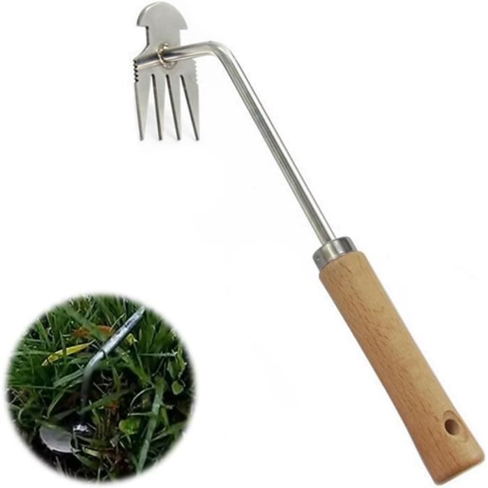 Désherbeur Manuel - Outil De Jardinage LIMICS24 - Pelle En Y - Acier Inoxydable - Poignée