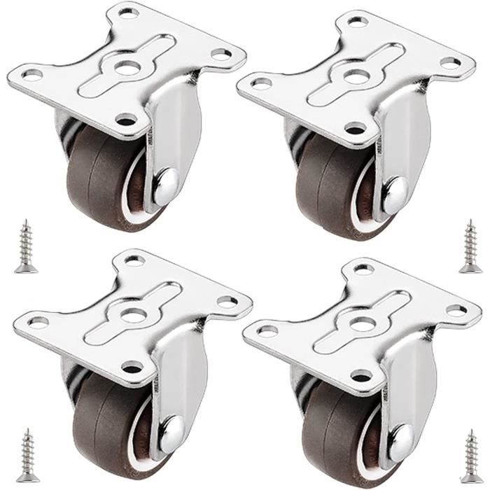 Lot de 16 roulettes de Transport pour Meubles - 400 kg - Patins pour