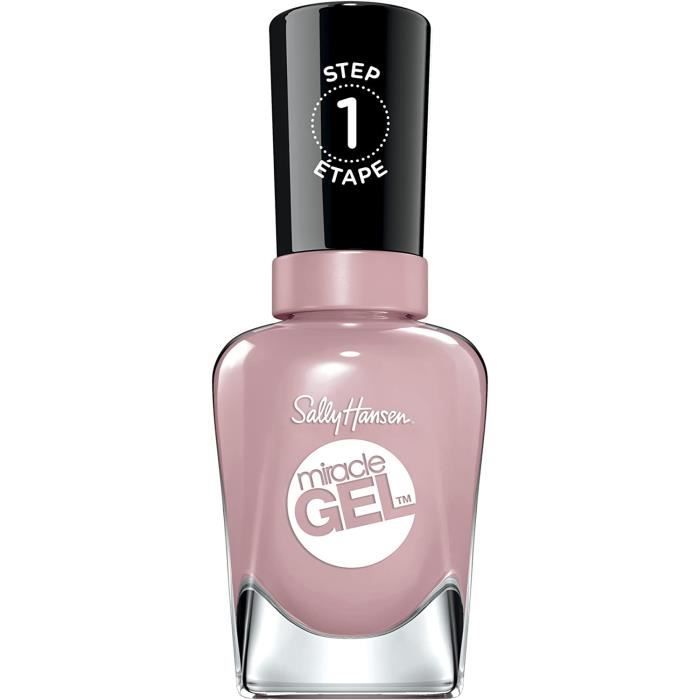 Sally Hansen Vernis ongles Miracle Gel, Vernis gel sans lampe UV, Effet Manicure Professionnel