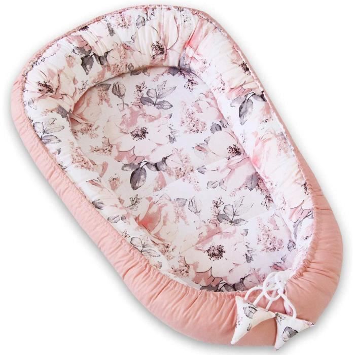 Réducteur de Lit PIMKO Minky bébé Cocon 2 côtés Baby Nest nourrissons coussin pour lit pour nouveau-né Nid de bébé - Sahara Beige - Puériculture & Eveil bébé