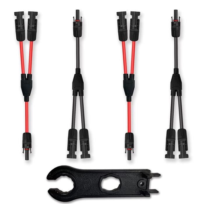 LUL-1 Paire Rallonge De Câble Solaire 4mm² Connecteur MC4 Pour Systèmes