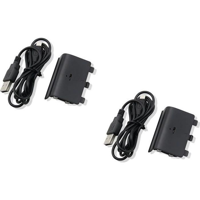 2 X Batterie 2400 mah + Câble chargeur USB pour Manette sans fil Xbox One -  Genca-030 - Straße Game ® - Cdiscount Informatique