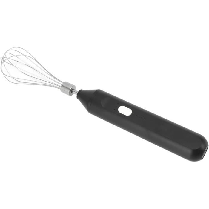Mousseur électrique Portatif à Piles - Pour Lait, œufs, Assaisonnements - En Acier Inoxydable Et ABS - Compact Et Facile à Utiliser - 4