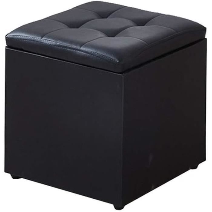 Casafield Ottomane de rangement ronde de 43,2 cm avec couvercle – Naturel tissé à la main en
