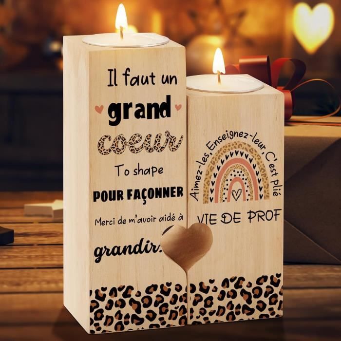 Merclix - Lampe Cadeau Pour Maîtresse D'École - Message Personnalisé - Remerciement Fin D'Année, Noël Ou Anniversaire