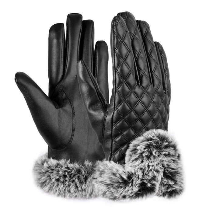 Gants Polaires écran Tactile Pour Femme - Taille Unique - Chauds Et élégants Pour L'hiver