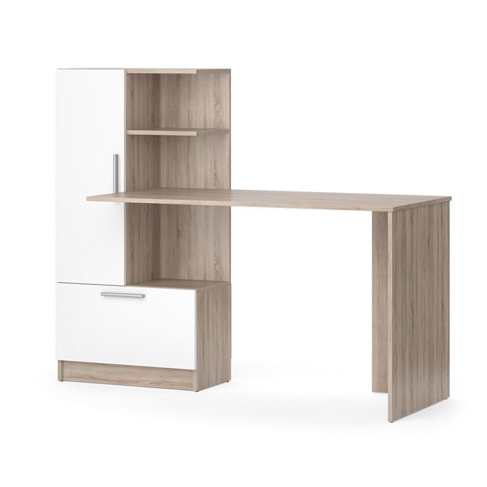 Bureau Tomy 150x59cm Sonoma/Blanc Vicco 39697
