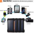 30000mAh double port USB étanche banque d'énergie solaire, chargeur de batterie externe-1
