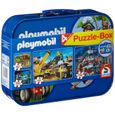 Puzzle Playmobil - Coffret de Puzzles 2X60 - 2X100 Pièces - Schmidt-1