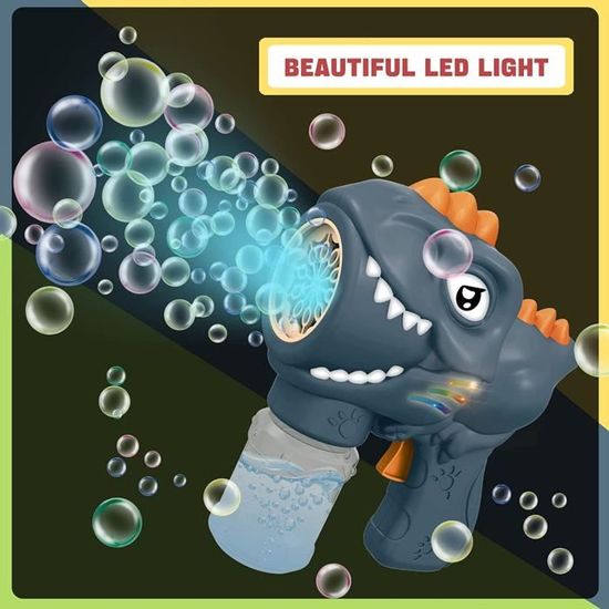Machine à Bulles, Pistolet à Bulles avec Solutions, Machines à Savon Automatique Portable Jouet pour Enfants 3-10 Ans Garçons et Filles Pâques Cadeau