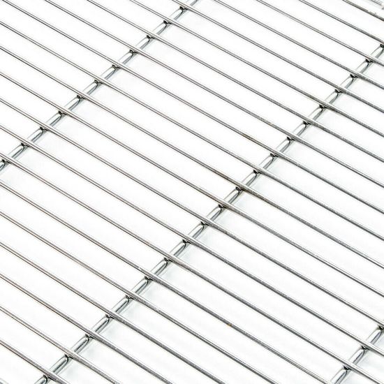 Grille Barbecue Inox 67x40 Cm WIHFHGZ - Résistante Haute Température, Séparateur De Graisses, Compatible Lave-vaisselle