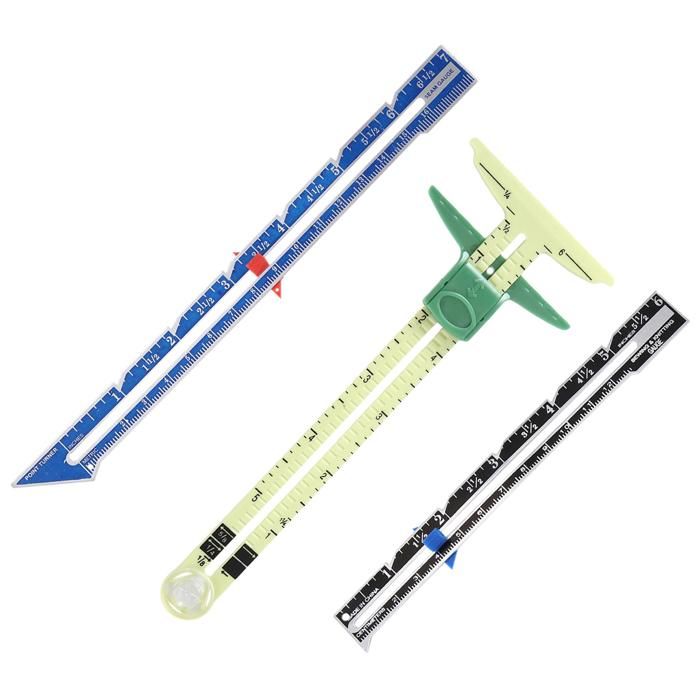 Jauge De Couture Extensible Aluminium - Diviseur D'espace égal - Pour Boutons, Plis, Rideaux - Longueur Réglable