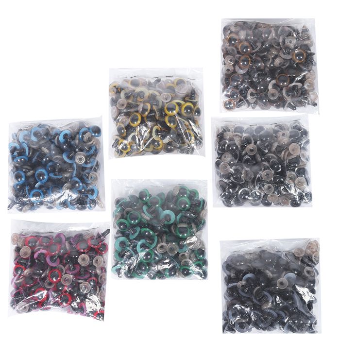 264 YEUX DE sécurité en plastique 6 à 12 mm, accessoires pour jouets 264 YEUX DE sécurité en plastique 6 à 12 mm, accessoires pour jouets