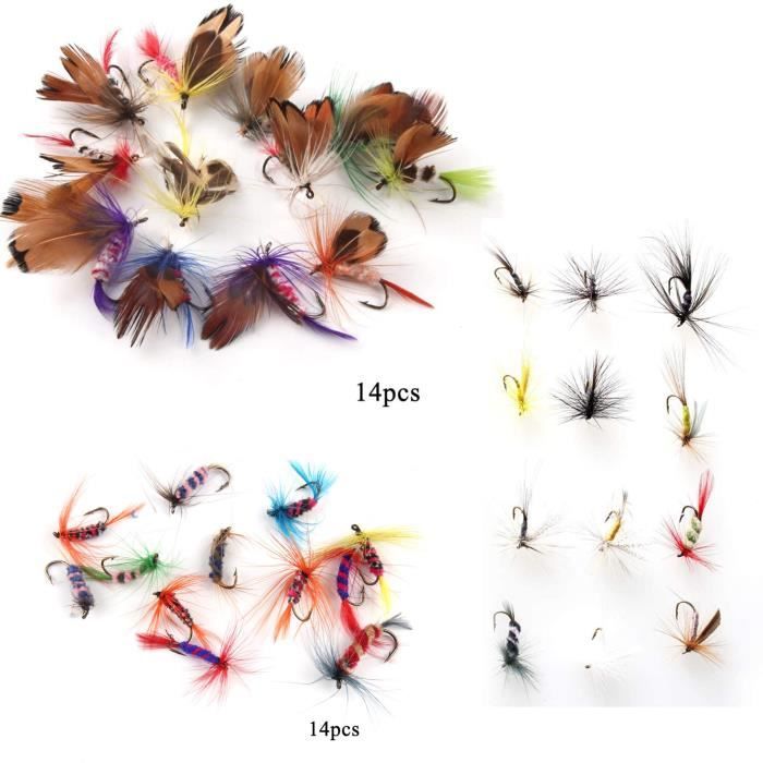 Kit De 153 Leurres De Pêche à La Mouche – Boîte Assortie Streamers, Nymphes, Sèches, Pour Truite, Panfish