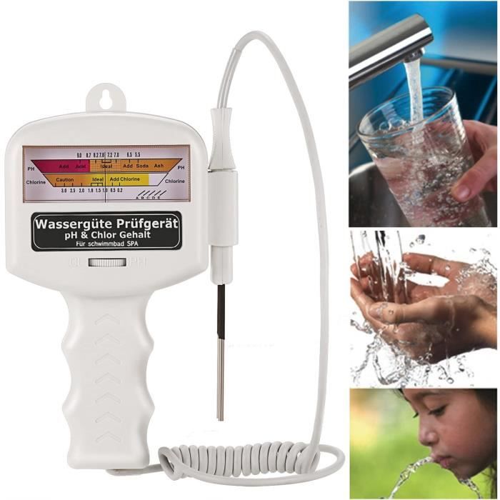 Testeur d'eau électronique pour piscine PH et chlore dans l'eau — free download