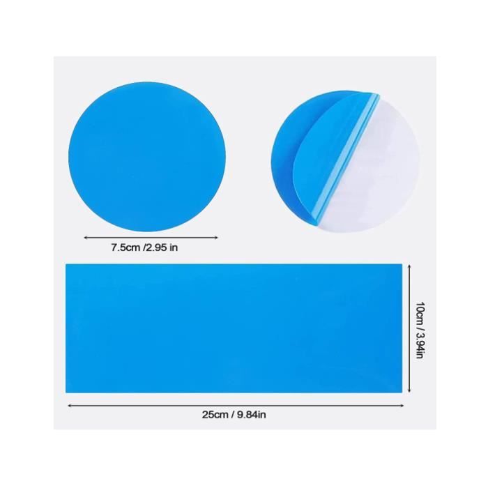 Rustine Piscine, 10pcs Piscine Patch Kit de Réparation Auto-Adhésifs PVC Rustine pour Réparation de Bateau Pneumatique Kayak Piscines Gonflables Lit à Eau Rustine Piscine, 10pcs Piscine Patch Kit de Réparation Auto-Adhésifs PVC Rustine pour Réparation de Bateau Pneumatique Kayak Piscines Gonflables Lit à Eau