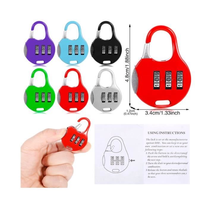 Cadenas De Boîte à Outils, Serrure à Combinaison à 4 Chiffres En Alliage De Zinc Pour Barrières