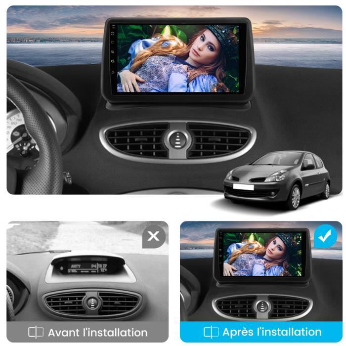 AWESAFE Autoradio Android 12 pour Renault Clio Ⅲ 2005-2014(2Go + 32 Go)avec  9 pouces Carplay GPS WiFi USB SD Bluetooth Android Auto - Cdiscount Auto