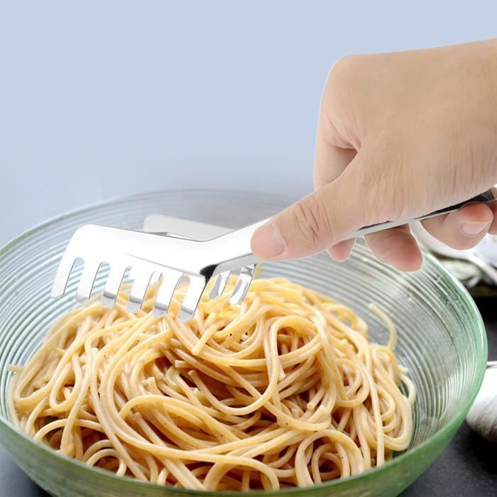 Clip de pâtes Pinces à Spaghetti Nouilles en Acier Inoxydable en Forme de  Peigne Outil de Cuisine - Cdiscount Maison