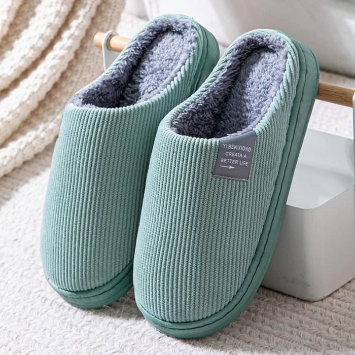 Chaussons Hommes Et Femmes KOWAYI - Pantoufles Intérieur Confortables Antidérapantes Respirantes