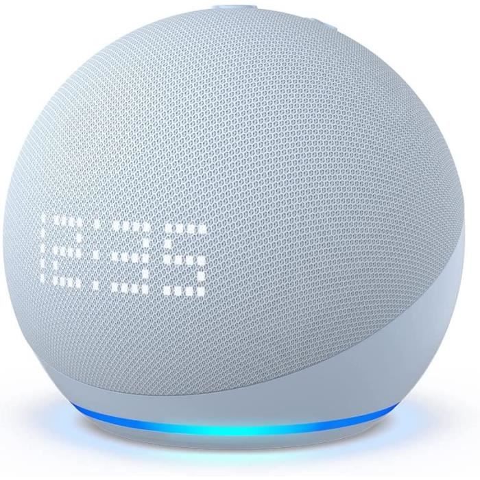 Nouvelle enceinte connectée Echo Dot avec horloge et Alexa 49,99€ au lieu  de 69,99€ chez