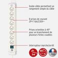 Multiprise Premium-Plus Brennenstuhl Blanche avec 8 prises et 3m de câble, fabriquée en France-2