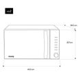 Four à Micro-ondes - H.Koenig - VIO2 Compact Digital - 20L - 700W-2