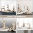 1pc Yoga Figurine De Figure Décor Résine Modèle Ornement pour Home Office   STATUE - STATUETTE-2