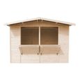 Kiosque en bois TIMBELA - M150 - H232 x 336 x 263 cm - Pin/épicéa - Construction de panneaux-2