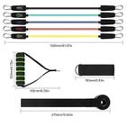 Kit De Bandes De Résistance FITNESS ACTIVE PRO – 11 Pièces, 5 Bandes, 25 Résistances, 1,5 à 95 Kg