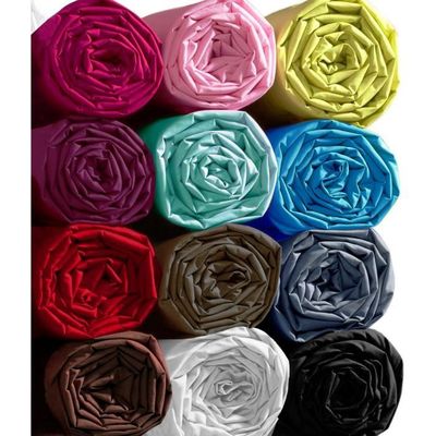 Drap Plat Dkdo 270x325cm - 100% Coton 57 Fils - Made In France - Noir