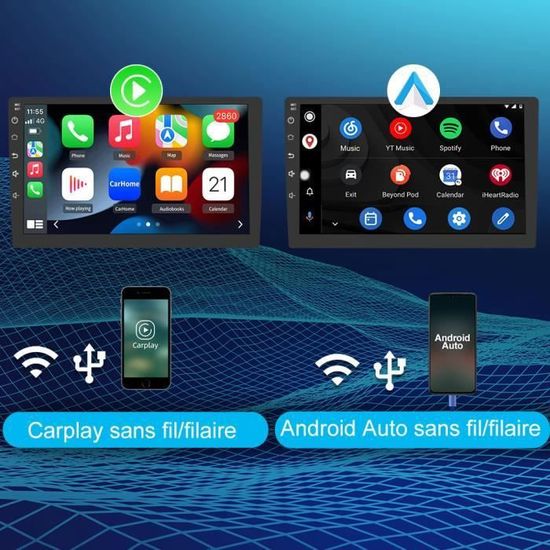 AWESAFE Autoradio Android 13 Pour Renault Clio 4 (2017-2019) 2Go+32Go Avec 10,1'' écran Tactile Carplay Android Auto WiFi Bluetooth - Auto