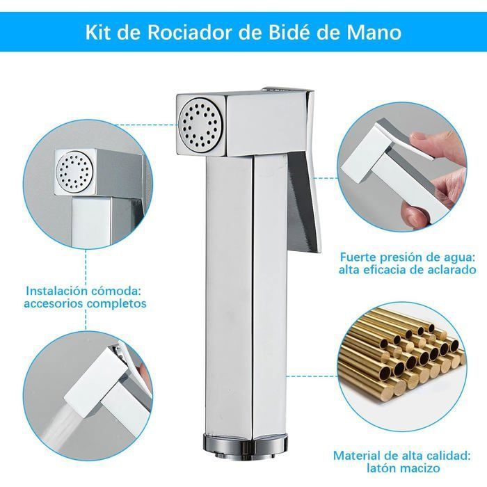 Pulvérisateur à Main Bidet Pour Camping-car - Haute Pression, économique En Eau, Matériau ABS - Installation Facile - 10