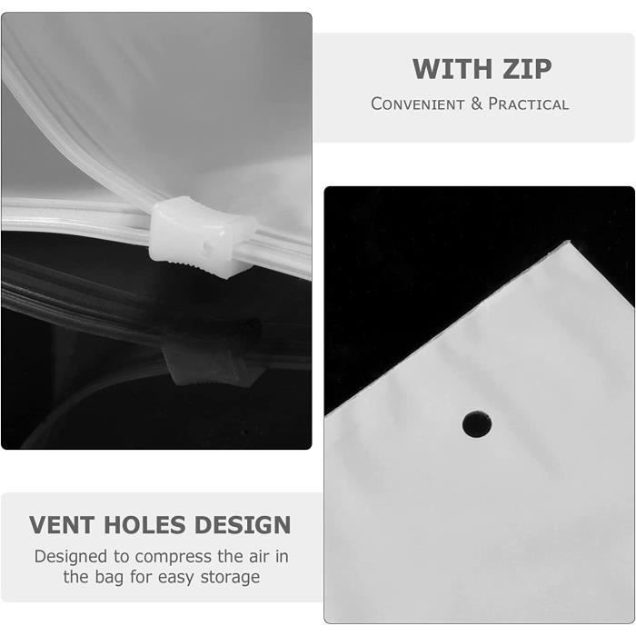 40 Sacs De Rangement Voyage – 4 Tailles Avec Zip – Étanches, Semi-transparents, Pour Vêtements, Cosmétiques