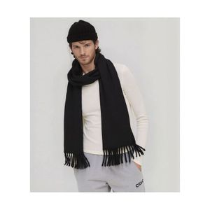 Écharpe Homme 6% Laine Mélangée – 180x30 Cm, Carreaux Discrets, Tricot Doux & Chaud Automne-Hiver – Style Chic Décontracté, Élégant & Confortable Toute La Saison