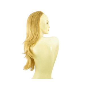 Demi-perruque Synthétique 60 Cm - Blond Clair Cuivré Et Chocolat - Taille Moyenne