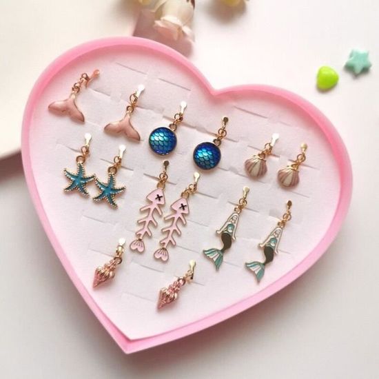 Boucles D'oreilles Filles SHANKAM - Motif Dessin Animé - Alliage Aluminium - Pour Enfants - Cadeau Fête